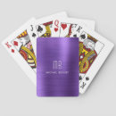 Recherche de violet jeux de cartes Monogrammé