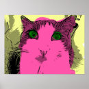 Recherche de chats colorés posters Drôle