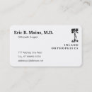 Recherche de orthopédique chirurgien cartes visite Médical