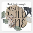 Recherche de safari autocollants Fête du premier anniversaire