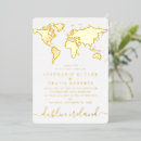 Recherche de world traveler invitations Feuille d'or