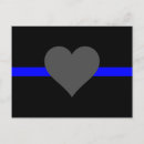 Recherche de ligne bleue mince cartes postales Drapeau