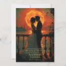 Recherche de lumière de lune invitations Romantique