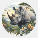 Recherche de rhinocéros blanc autocollants Sauvage