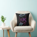 Recherche de rose de crâne coussins Noir