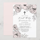 Recherche de première moderne petite communion invitations Élégante