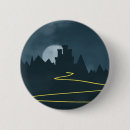 Recherche de nuit de halloween badges Éffrayant