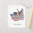 Recherche de drapeau de washington cartes postales Usa
