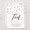 Recherche de de 10 ans anniversaire invitations Noir