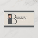 Recherche de initiales faites sur commande de monogramme cartes visite Élégant