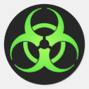 Recherche de risque biologique autocollants Noir