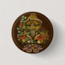 Zoek naar paddestoelen buttons Retro