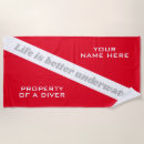Recherche de drapeau de plongée Rouge