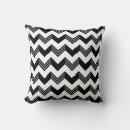 Recherche de zigzag noir et blanc coussins Gris
