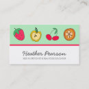 Recherche de entraîneur de nutritionniste cartes visite Fruits