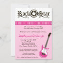 Recherche de guitare rose invitations Fille