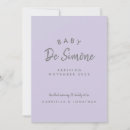 Recherche de grossesse invitations Minimaliste