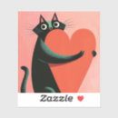 Zoek naar retro kat stickers Kattenmoeder
