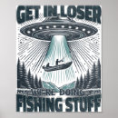 Recherche de pêcheur drôle posters Canne