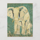 Recherche de éléphants vintages cartes postales Coloré