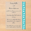 Recherche de marguerite mariage invitations Turquoise