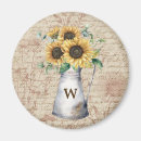 Recherche de lettres fleuries magnets Monogramme
