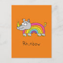 Recherche de rhinocéros cartes postales Mignon