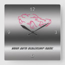 Zoek naar rode auto klokken Vervoer