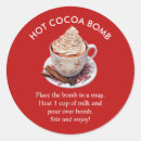 Recherche de cacao autocollants Bombe à cacao chaud
