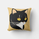 Recherche de chat stylisé coussins Dessin animé
