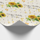 Recherche de anniversaire tournesol papier cadeau Heureux