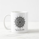 Recherche de conscience tasses Noir et blanc
