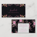 Recherche de noir rose cartes visite Planificateur d'événements