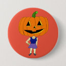 Recherche de tête citrouille badges Jack o' lantern