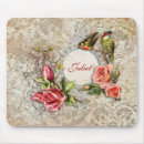 Recherche de fleurs romantiques tapis souris Vintage