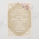 Recherche de burlap baby shower invitations Vintage