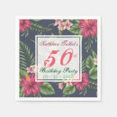Recherche de fleurs tropicales serviettes Fête d'anniversaire