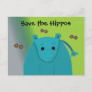 Recherche de hippopotame cartes postales Mignon
