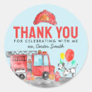 Recherche de camion de pompiers autocollants Anniversaire garçon