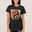 Recherche de dragon japonais tshirts Rouge