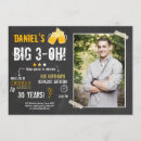 Recherche de de bière anniversaire invitations 30e jour