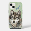 Recherche de loup aquarelle iphone coques Faune