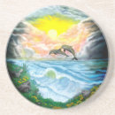 Recherche de dauphin dessous de verres Eau