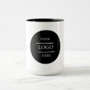 Recherche de logo rond tasses Noir et blanc