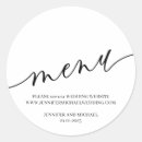 Recherche de menus autocollants Dîner