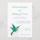 Recherche de colibris invitations Turquoise
