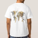Recherche de carte du monde tshirts Voyage