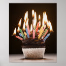 Recherche de gâteau et bougie posters Vertical