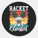 Recherche de raquette de badminton autocollants Volant