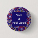 Zoek naar goede stemming buttons Verkiezing
